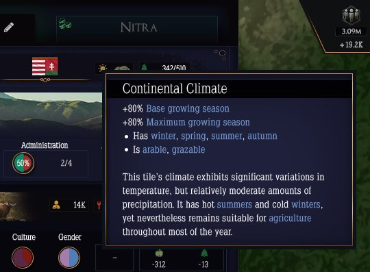 Climate screenshot