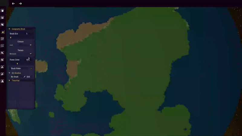 Terrain editor screenshot