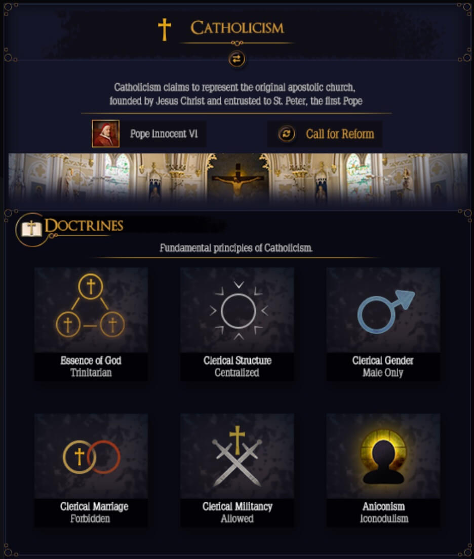 Religious UI screenshot